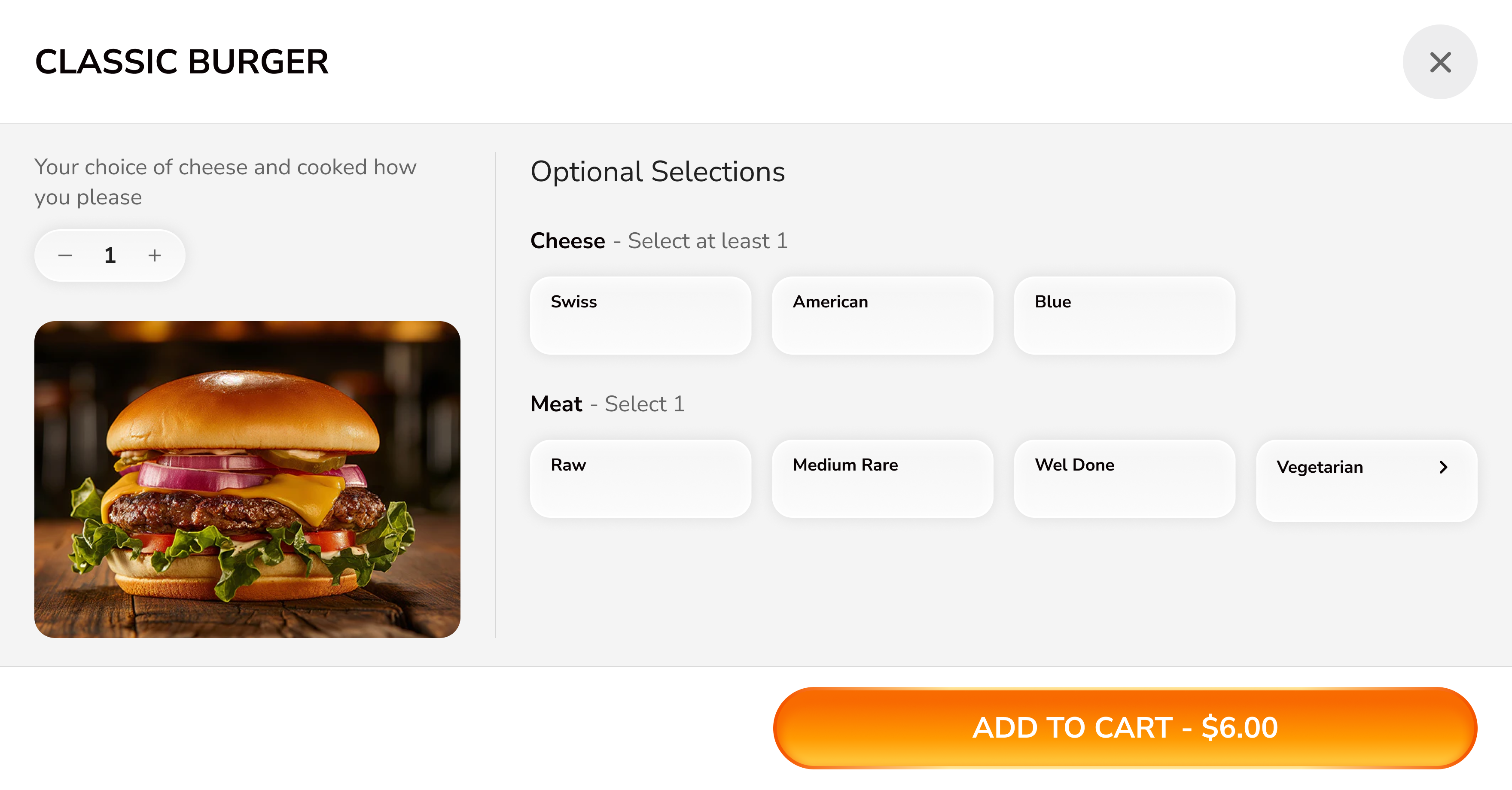 Modifier selection after redesign